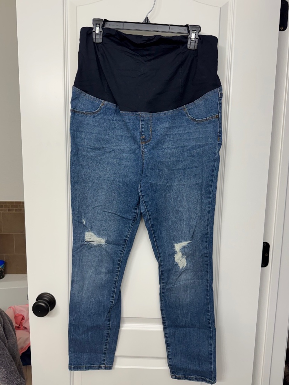Women’s Maternity Jeans with Belly Pannel